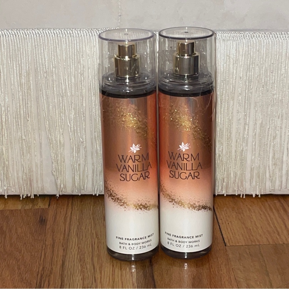 NEW 2 Full Size Bath and body works WARM VANILLA SUGAR Sprays BBW